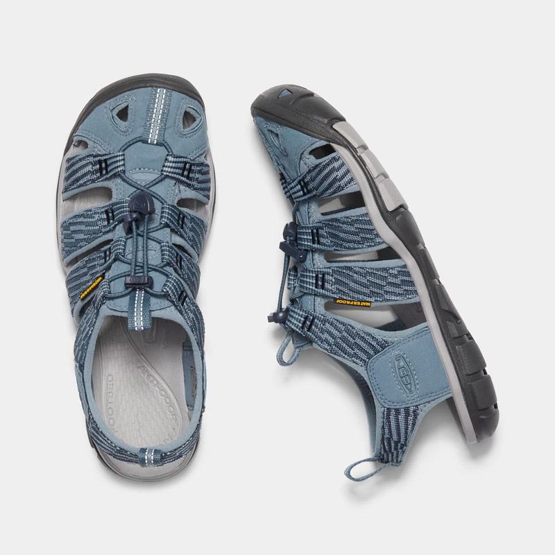 Keen Clearwater Cnx Womens Hiking Sandals Blue Outlet (6358-FLRKM)